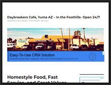 Tablet Screenshot of daybreakerscafe.com